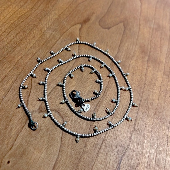 Tiny Pearl Choker .925 Dainty Layering Necklace - Picture 3 of 9